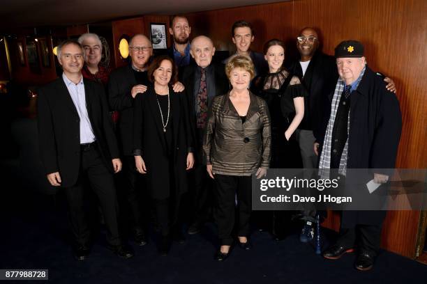 Producer Ian Sharples, guest, producer Robert Mickelson, executive producer Paula Mazur, Justin Edwards, Donald Sumpter, Annette Badland, Dan...