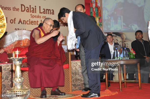 His Holiness The Dalai Lama speaks at the Indian chamber of Commerce Program of &quot;His Holiness the Dalai Lama blessed to Industrialist Shashwat...