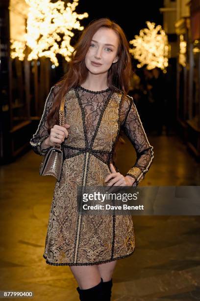 Olivia Grant attends ATKINSONS 1799 London Store Launch Reception and Dinner at Burlington Arcade on November 23, 2017 in London, England.
