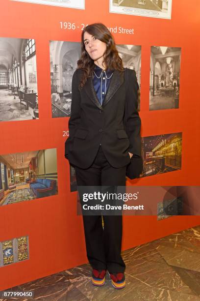 Bella Freud attends ATKINSONS 1799 London Store Launch Reception and Dinner at Burlington Arcade on November 23, 2017 in London, England.