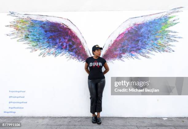 Sheryl Lee Ralph volunteers for Thanksgiving Day at Project Angel Food on November 23, 2017 in Los Angeles, California.