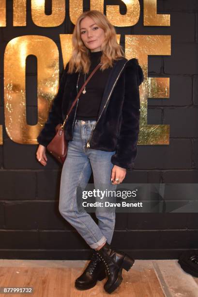 Clara Paget attends the launch of the Help Refugees 'Choose Love' pop-up shop on November 23, 2017 in London, England.