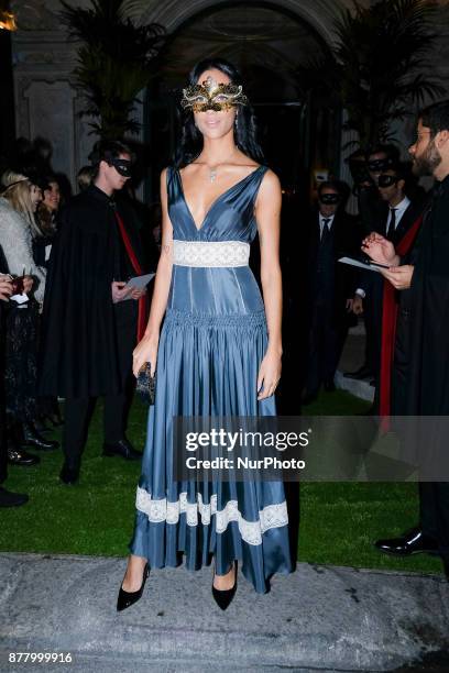 Dalianah Arekion attends party Dior Ball at the Santona Palace November 22, 2017 in Madrid, Spain.