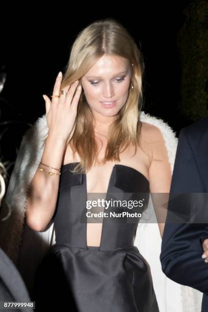 Model Toni Garrn attends CALZEDONIA party in Madrid. Spain. November 23, 2017