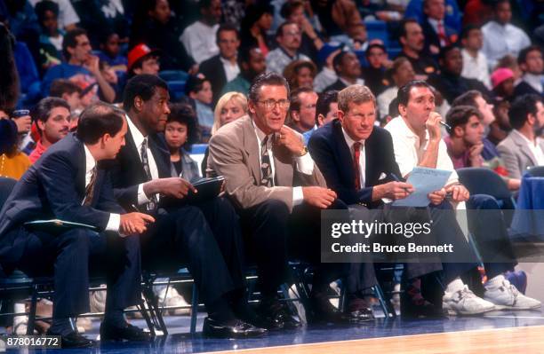 Pat Riley Sidelines Van Riley Photos and Premium High Res Pictures - Getty Images