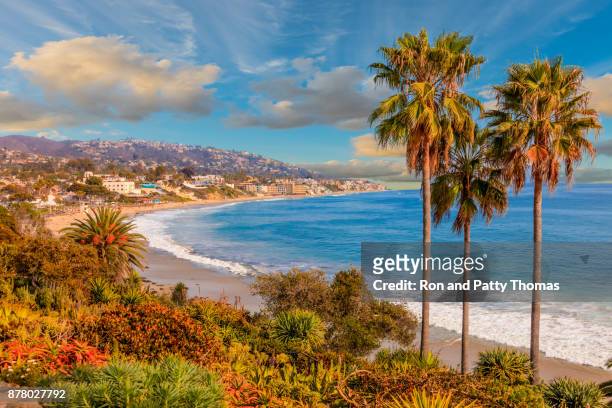 laguna beach coastline,pacific ocean,rte 1,orange county,ca - california stock pictures, royalty-free photos & images
