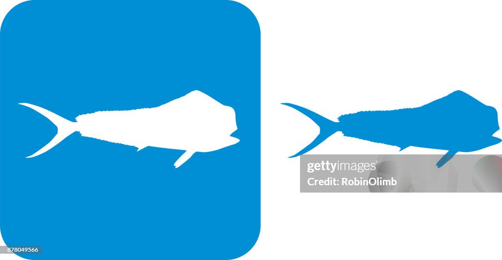 Blue Durado Mahi Fish Icons