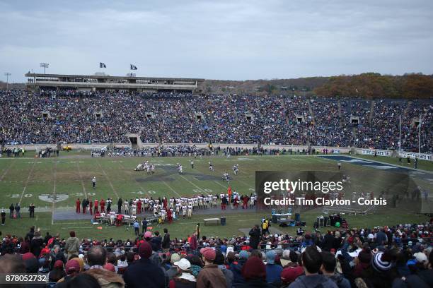 General view during the Yale V Harvard, Ivy League Football match at the Yale Bowl. Yale won the game 24-3 to win their first outright league title...