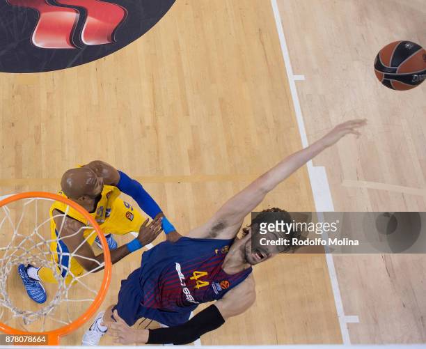 Ante Tomic, #44 of FC Barcelona Lassa in action during the 2017/2018 Turkish Airlines EuroLeague Regular Season Round 9 game between FC Barcelona...