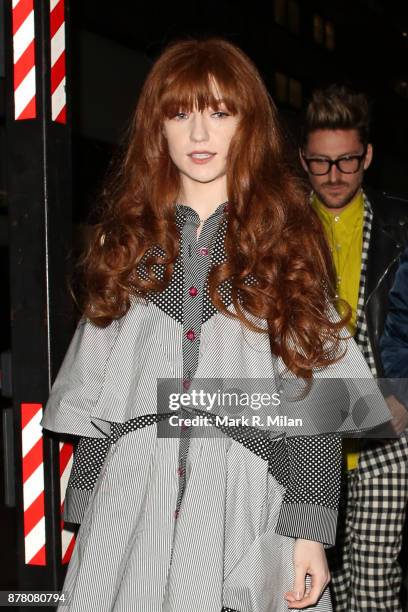Nicola Roberts at the Chiltern Firehouse on November 23, 2017 in London, England.