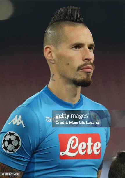 Marek Hamsik of Napoli during the UEFA Champions League group F match between SSC Napoli and Shakhtar Donetsk at Stadio San Paolo on November 21,...