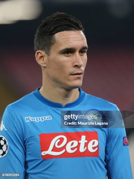 Josè Maria Callejon of Napoli during the UEFA Champions League group F match between SSC Napoli and Shakhtar Donetsk at Stadio San Paolo on November...