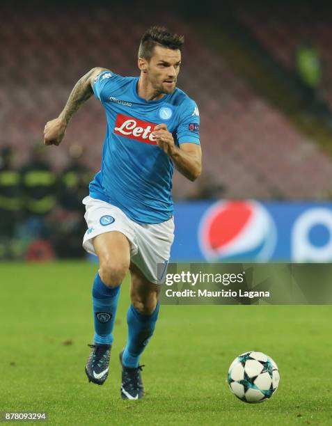 Christian Maggio of Napoli during the UEFA Champions League group F match between SSC Napoli and Shakhtar Donetsk at Stadio San Paolo on November 21,...