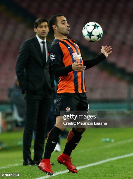 Ismaily of Shakhtar Donetsk during the UEFA Champions League group F match between SSC Napoli and Shakhtar Donetsk at Stadio San Paolo on November...