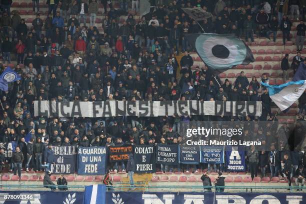 Supporters of Napoli during the UEFA Champions League group F match between SSC Napoli and Shakhtar Donetsk at Stadio San Paolo on November 21, 2017...