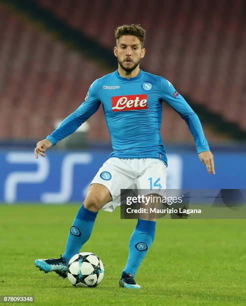 Dries Mertens of Napoli during the UEFA Champions League group F match between SSC Napoli and Shakhtar Donetsk at Stadio San Paolo on November 21,...
