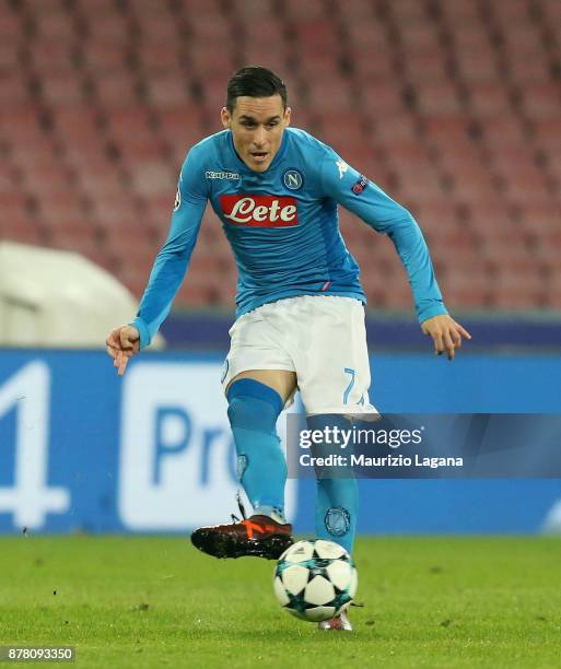 Josè Maria Callejon of Napoli during the UEFA Champions League group F match between SSC Napoli and Shakhtar Donetsk at Stadio San Paolo on November...