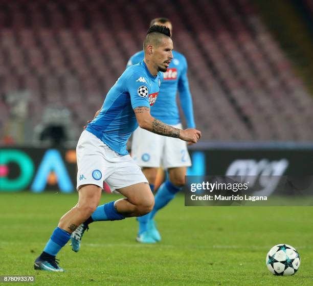 Marek Hamsik of Napoli during the UEFA Champions League group F match between SSC Napoli and Shakhtar Donetsk at Stadio San Paolo on November 21,...