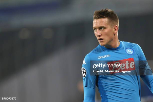 Piotr Zielinsky of Napoli during the UEFA Champions League group F match between SSC Napoli and Shakhtar Donetsk at Stadio San Paolo on November 21,...
