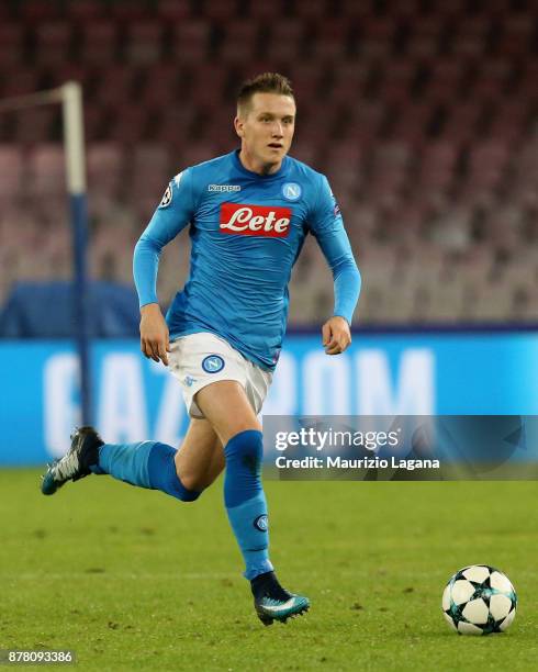 Piotr Zielinsky of Napoli during the UEFA Champions League group F match between SSC Napoli and Shakhtar Donetsk at Stadio San Paolo on November 21,...