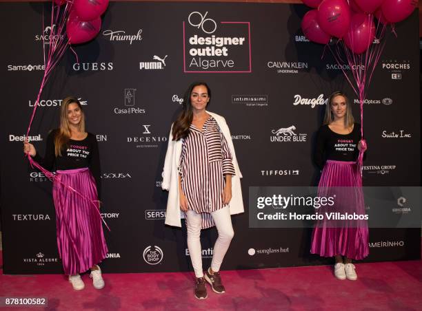 Portuguese blogger Vanessa Martins during the photocall at the Designer Outlet Algarve Grand Opening on November 23, 2017 in Loule, Portugal.
