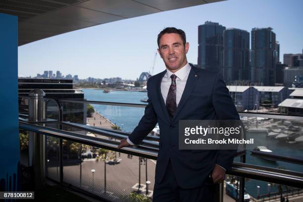 Brad Fittler poses during a press conference at the Star announcing his new role as coach of the New South Wales State of Origin team on November 24,...