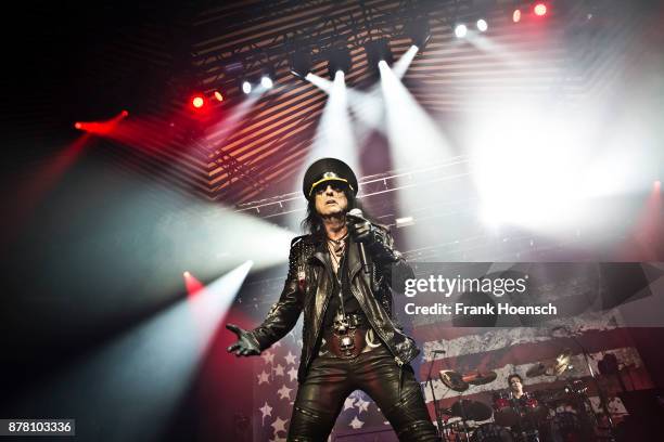 American singer Alice Cooper performs live on stage during a concert at the Tempodrom on November 23, 2017 in Berlin, Germany.