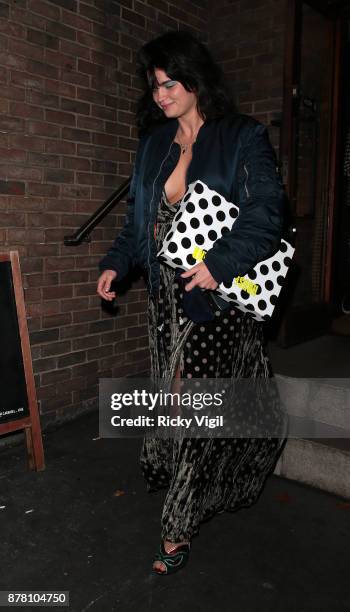 Pixie Geldof seen on a night out at Chiltern Firehouse on November 23, 2017 in London, England.