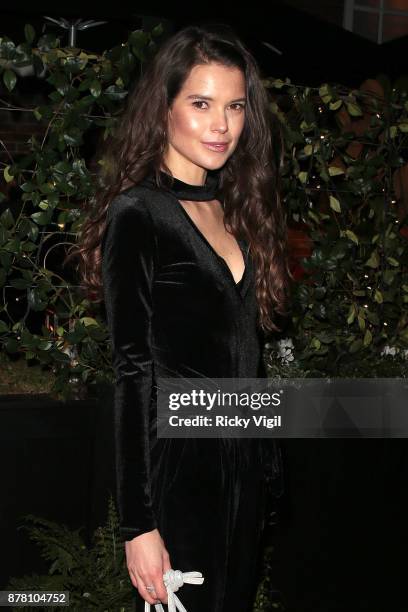 Sarah Ann Macklin seen attending The Bloomsbury Hotel - relaunch party on November 23, 2017 in London, England.