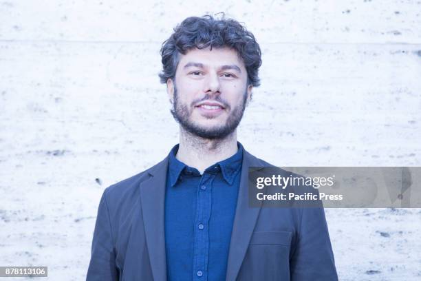 Italian director Sydney Sibilia Photocall of the Italian movie "Smetto Quando Voglio Ad Honorem" directed by Sydney Sibilia at The Space Modern...