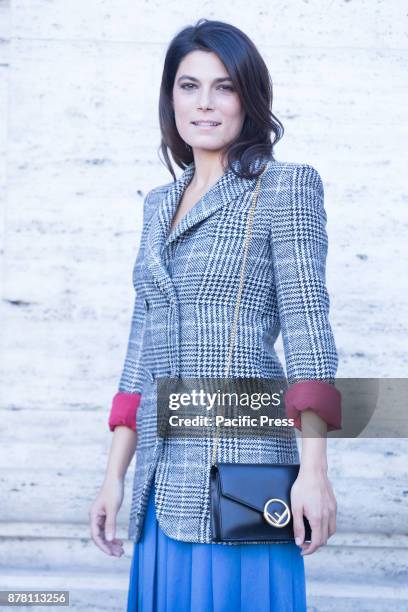 Italian actress Valeria Solarino Photocall of the Italian movie "Smetto Quando Voglio Ad Honorem" directed by Sydney Sibilia at The Space Modern...