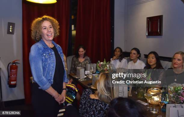 Inga Bleyer attends the Grazia Future Dinner event at the restaurant Patio on November 23, 2017 in Hamburg, Germany.