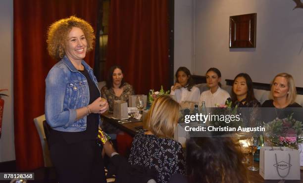 Inga Bleyer attends the Grazia Future Dinner event at the restaurant Patio on November 23, 2017 in Hamburg, Germany.