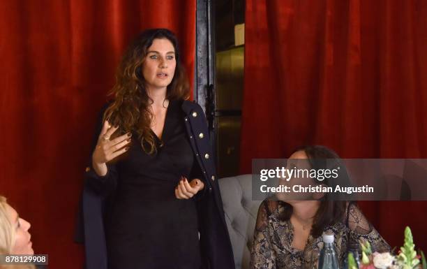 Adina Popescu attends the Grazia Future Dinner event at the restaurant Patio on November 23, 2017 in Hamburg, Germany.