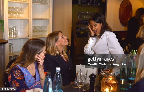 Guests attend the Grazia Future Dinner event at the restaurant Patio on November 23, 2017 in Hamburg, Germany.