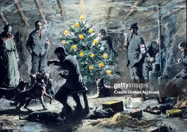 Christmas with the corpsmen, World War one.