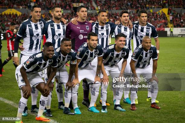 Players of Monterrey pose for photos prior the quarter finals first leg match between Atlas and Monterrey as part of the Torneo Apertura 2017 Liga MX...