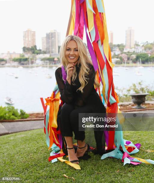 Samantha Jade attends the Swarovski Rainbow Paradise Spring Summer 18 Collection Launch on November 24, 2017 in Sydney, Australia.