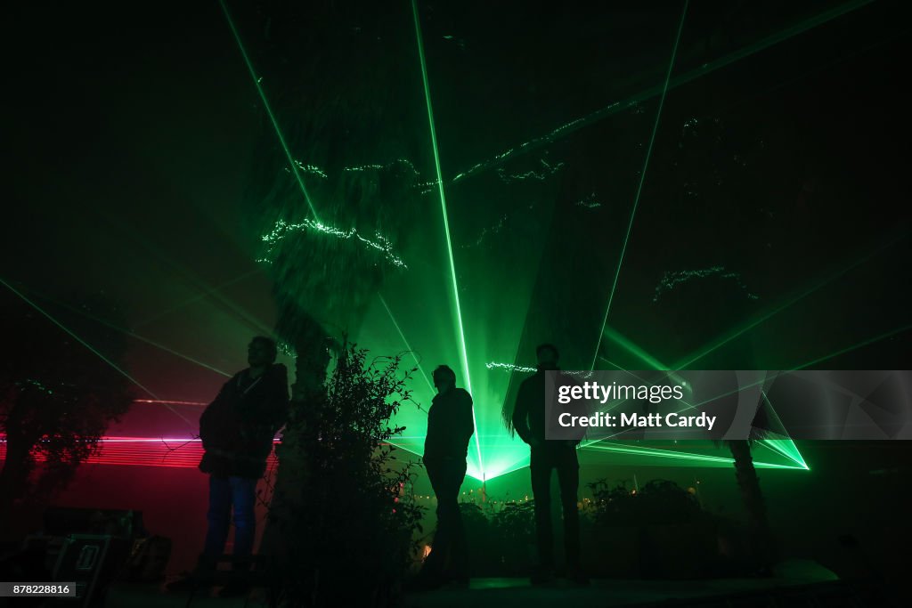 Christmas Laser Show Lights Up Eden Project