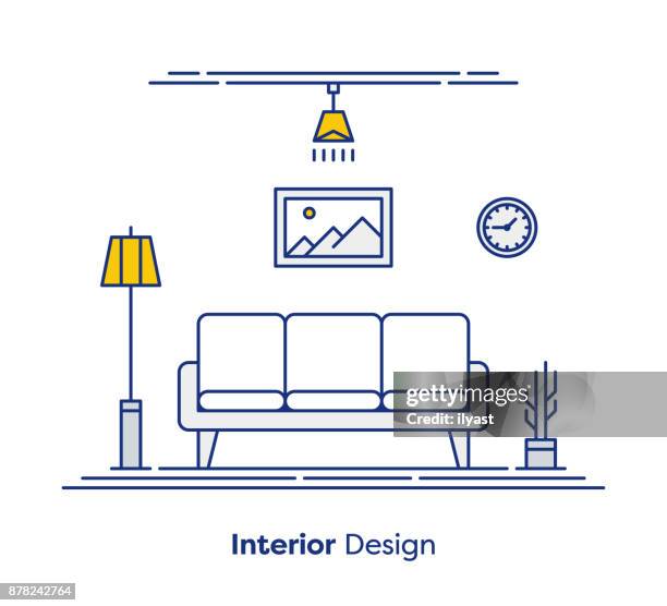 インテリアデザインのコンセプト - interior owner点のイラスト素�材／クリップアート素材／マンガ素材／アイコン素材