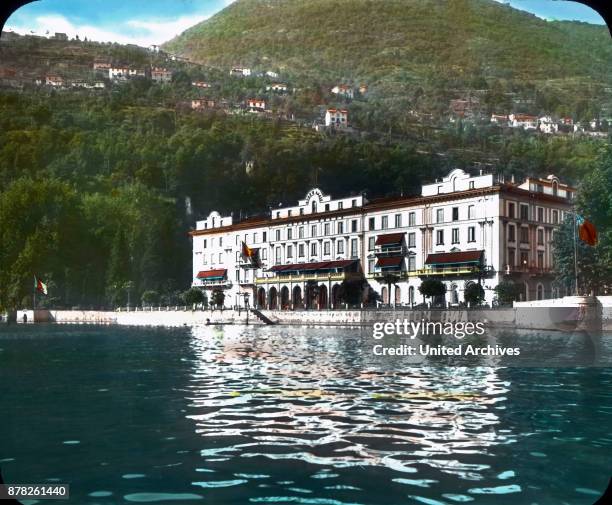 View to the Residence and Hotel Villa d'Este in Cernobbio on the Lake Como in Northern Italy.