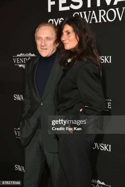 Francois-Henri Pinault, CEO of Kering France and Vogue editor in chief Emmanuelle Alt attend the 'Vogue Fashion Festival' Opening Dinner on November...