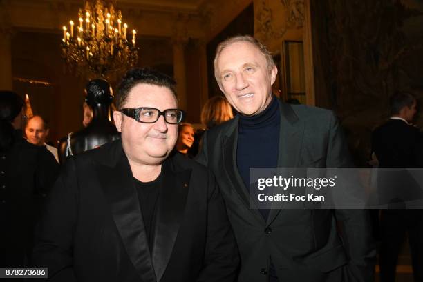 Francois-Henri Pinault, CEO of Kering France and Alber Elbaz attend the 'Vogue Fashion Festival' Opening Dinner on November 23, 2017 in Paris, France.