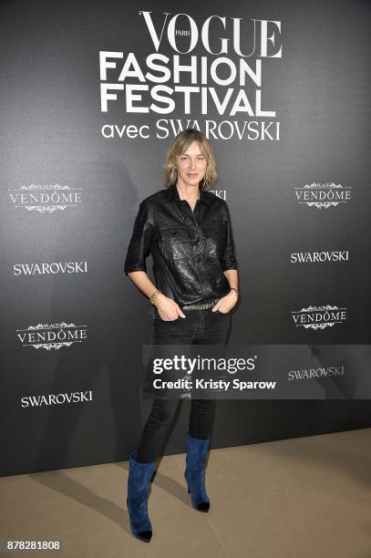 Fashion Designer for Zadig & Voltaire, Cecilia Bonstrom attends the Vogue Fashion Festival 2017 Photocall at Hotel Potocki on November 23, 2017 in...