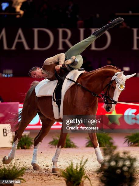 Jannik Heiland attends the Madrid Horse Week 2017 at IFEMA on November 23, 2017 in Madrid, Spain.