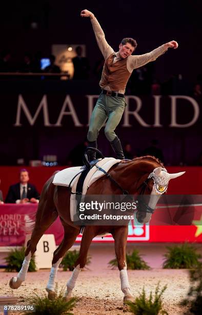 Jannik Heiland attends the Madrid Horse Week 2017 at IFEMA on November 23, 2017 in Madrid, Spain.