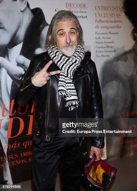 Sergi Arola attends the 'Influencers' magazine launching photocall on November 22, 2017 in Madrid, Spain.