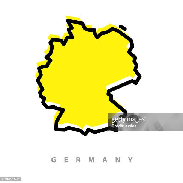 deutschland karte abbildung - deutschland stock-grafiken, -clipart, -cartoons und -symbole