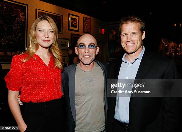 Actors Anna Torv, Jackie Earle Haley and Mark Valley attend Fox's Upfront presentation at New York City Center on May 18, 2009 in New York City.