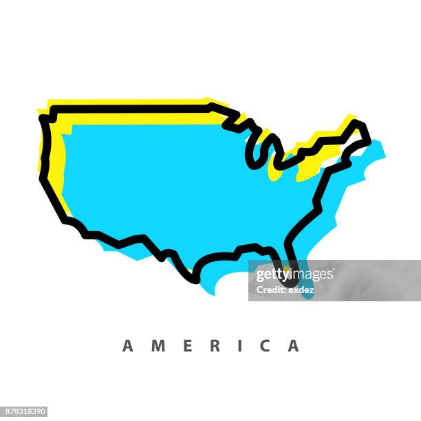 map illustration - current state stock illustrations